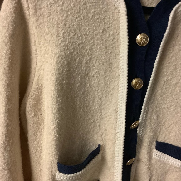 J. CREW Textured bouclé lady jacket  L - Picture 8 of 8